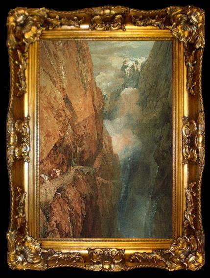 framed  Joseph Mallord William Turner The Passage of the St.Gothard, ta009-2